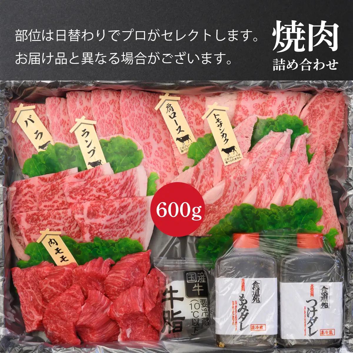 仙台牛 600g 牛肉 焼肉 盛り合わせ大崎市