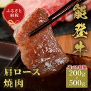 【ふるさと納税】選べる容量【和牛セレブ】能登牛 牛肩ロース 焼肉 200g～500g 牛肉 最高級 肩ロース 焼肉 黒毛和牛 能登牛 和牛セレブ イベント お祝い クリスマス お正月 誕生日 パーティー 石川県 加賀市 F6P-2136var