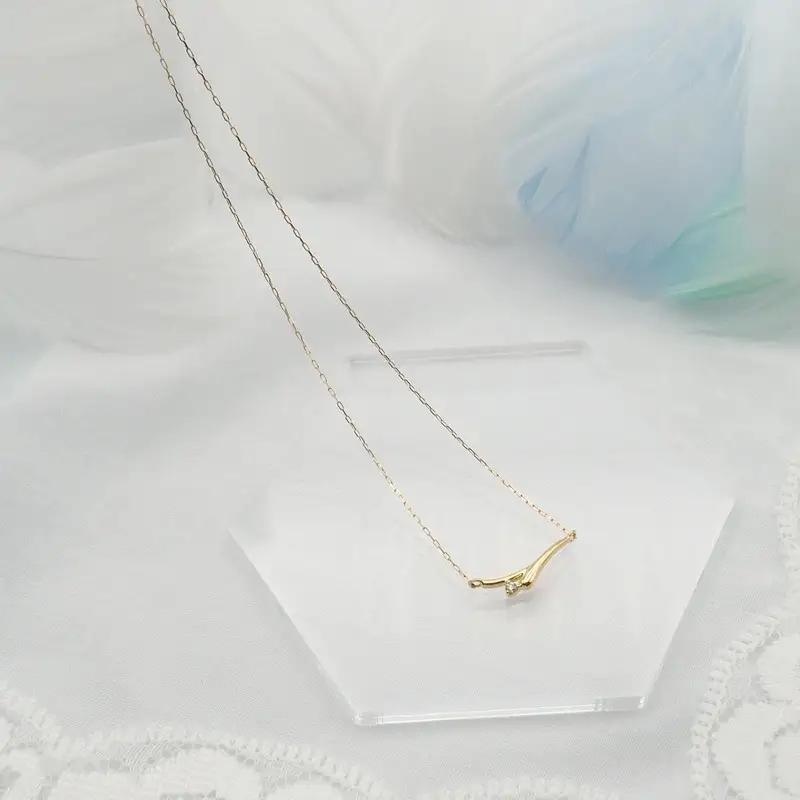 K18 0.01ct ダイヤモンド ペンダントネックレス HH-019748 SWBT014-k18