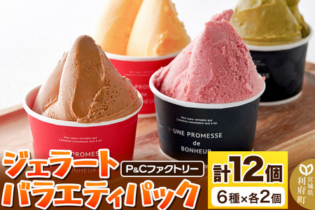 ジェラートバラエティパック 計12個 (6種×各2個)