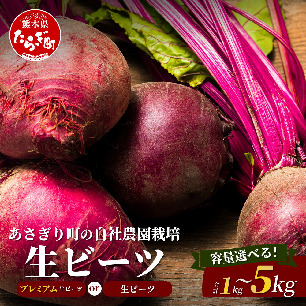 【ふるさと納税】自社農園栽培 生 ビーツ 1kg / 2kg / 5kg / プレミアム3kg 熊本県 あさぎり町産 スーパーフード 高栄養 びーつ 生 あさぎり 農園 野菜 根菜 美容 健康 栄養 豊富 国産 健康維持 ビタミン ミネラル タンパク質 天然素材 送料無料