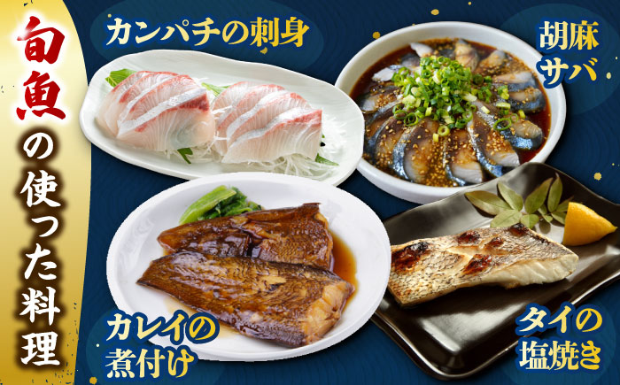 【全6回定期便】金澤仕立て 鮮魚ボックス 旬の魚4種 鮮魚 簡単 旬 海鮮 真空 冷蔵 五島市/金沢鮮魚 [PEP016]