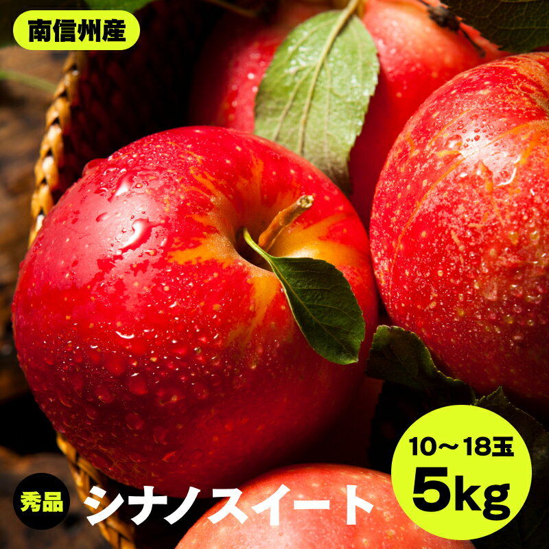 【ふるさと納税】 南信州産 シナノスイート 約5kg ＜2025年10月中旬～順次発送＞ JAみなみ信州DMセンター | シナノスイート りんご 林檎 アップル 果物 フルーツ 甘い ふるさと納税 長野県 飯田市 K07