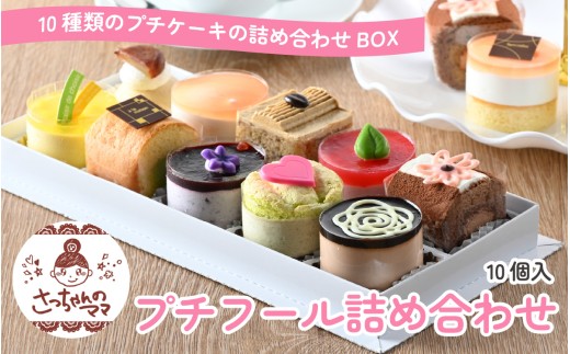 プチフール詰め合わせ [A-200002] / 10種類 プチケーキ 詰め合わせ BOX クリスマス クリスマスケーキ お歳暮 ケーキ 焼き菓子 詰め合わせ ギフト 贈り物 フルーツ スイーツ プレゼント お菓子 内祝い 誕生日 お祝い 御礼 お見舞い 送料無料