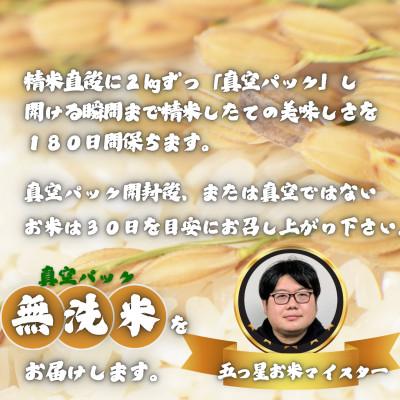 ふるさと納税 多久市 【毎月定期便】【無洗米】夢しずく2kg×2袋(真空パック)(多久市)全3回 |  | 02