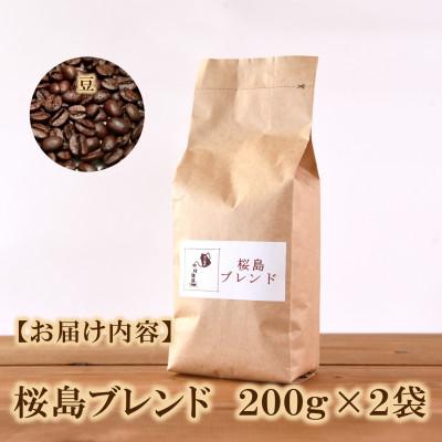 ふるさと納税 三股町 ブレンドコーヒー桜島　200g×2袋(豆)【MI482】 |  | 03