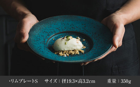 【美濃焼】 恩田陽子 リムプレート 皿 3色×3サイズ 計9点セット グリーン ゴールド パープル S M L 瑞浪市 / JS企画 食器 プレート おしゃれ セット [AZAZ030]