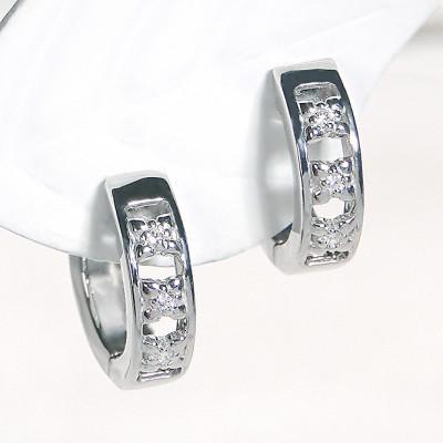 ふるさと納税 韮崎市 ピアス PT900 プラチナ ダイヤ 0.03ct フープピアス 両耳【f220-pt】 |  | 01
