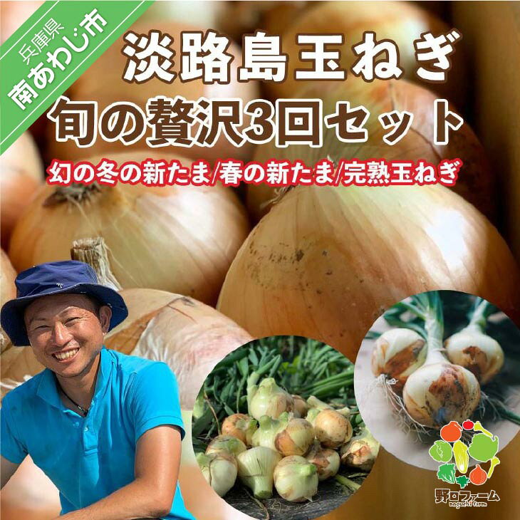 【ふるさと納税】【全3回定期便】淡路島たまねぎ　旬の贅沢セット！【2・5・7月発送】