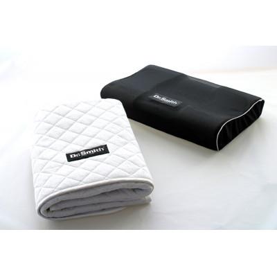 ふるさと納税 高槻市 ドクター・スミス　炭枕ジザイと炭わた入敷パッド各1セット