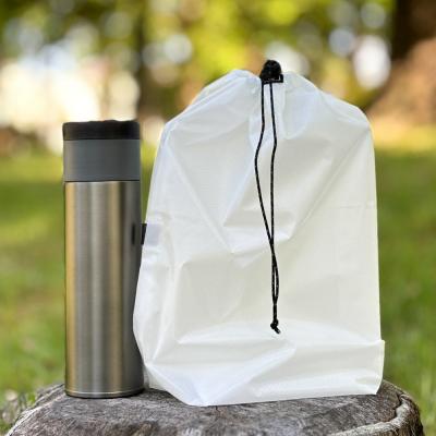 ふるさと納税 名古屋市 【L・5L・白】 大きめナイロン巾着袋　スタッフバッグ　スタッフサック