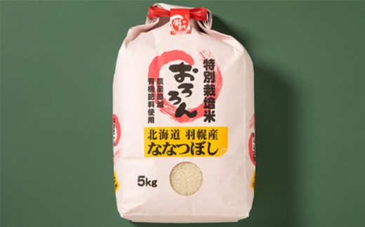 【2025年産】 【定期便：3回】 北海道羽幌産 特別栽培米 ななつぼし5kg