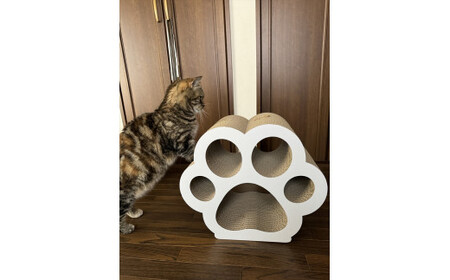 ねこの爪とぎ　にくきゅうCT　カラー；ホワイト【 ペット用品 爪とぎ 神奈川県 小田原市  ペット ペット ペット ペット ペット】