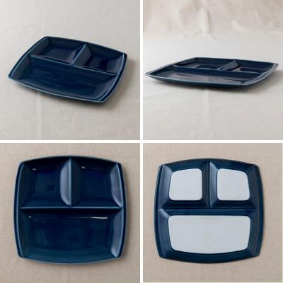 ふるさと納税 瑞浪市 【2枚SET】美濃焼 titto ランチプレート 角 ネイビー 小田陶器 |  | 02