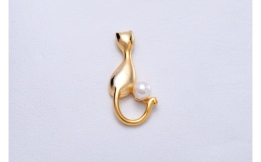 10-116あこや真珠ブローチ