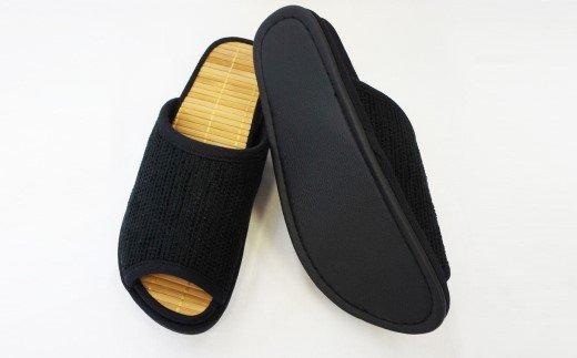 Ｄ型セノーテモールスリッパ　ブラック＜婦人用Ｍサイズ（約24cmまで）＞　【04301-0361】_イメージ2