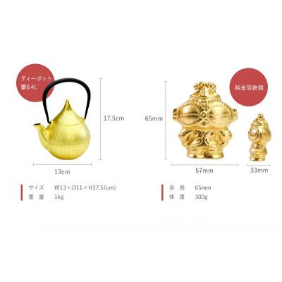 ふるさと納税 盛岡市 南部鉄器　純金箔鉄器セット |  | 02