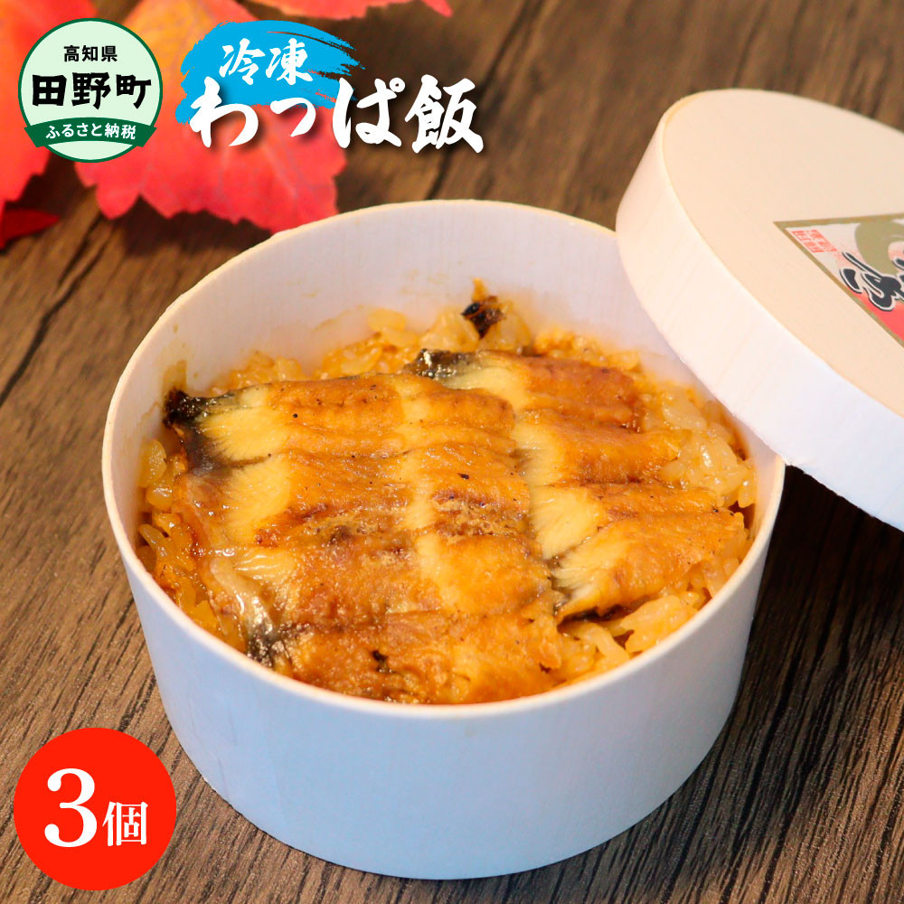 
                  【ふるさと納税】★四国一小さなまち★ わっぱ飯3個セット 鰻 うなぎ ウナギ お弁当 ご飯 ごはん めし わっぱめし 手軽 簡単 レンジ ふっくら 美味しい グルメ 和食 お取り寄せ 冷凍 配送 高知県 田野町 ふるさとのうぜい 故郷納税 返礼品
                