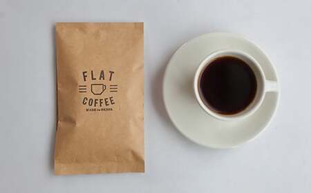 【定期便】自家焙煎コーヒー豆 メガネブレンド 中深煎り 100g ＜全12回＞ 定期便 自家焙煎 コーヒー豆 珈琲豆 豆のまま コーヒー 珈琲 FLAT COFFEE 定期配送 12回 12ヶ月連続 