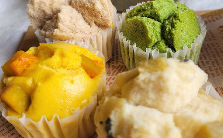 こめこ工房楓 米粉ぱんセットC（食ぱん3本・蒸しぱん5個・米粉クッキー4枚入り×4袋）