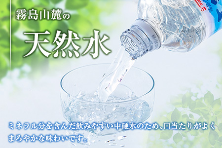 【定期便 12か月】 霧島山麓の天然水 590ml×24本入 12回 サンＡ ミネラルウォーター 飲料水 常温保存 宮崎