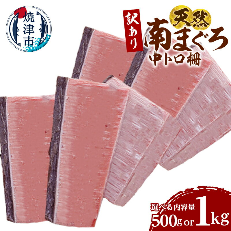 【ふるさと納税】 【選べる内容量】 マグロ まぐろ 鮪 訳あり 柵 ミナミマグロ 中トロ 国産 天然 500g 1kg 加熱調理用 コスパ 業務用 冷凍 漬け 丼 ネギトロ風 刺身 寿司 アレンジ 本格 新鮮 海鮮 グルメ 焼津 海の極 a10-1282 a16-196