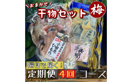 【隔月定期便4回】厳選！小田原の旬の干物セット 梅【 まぐろや 神奈川県小田原市 】