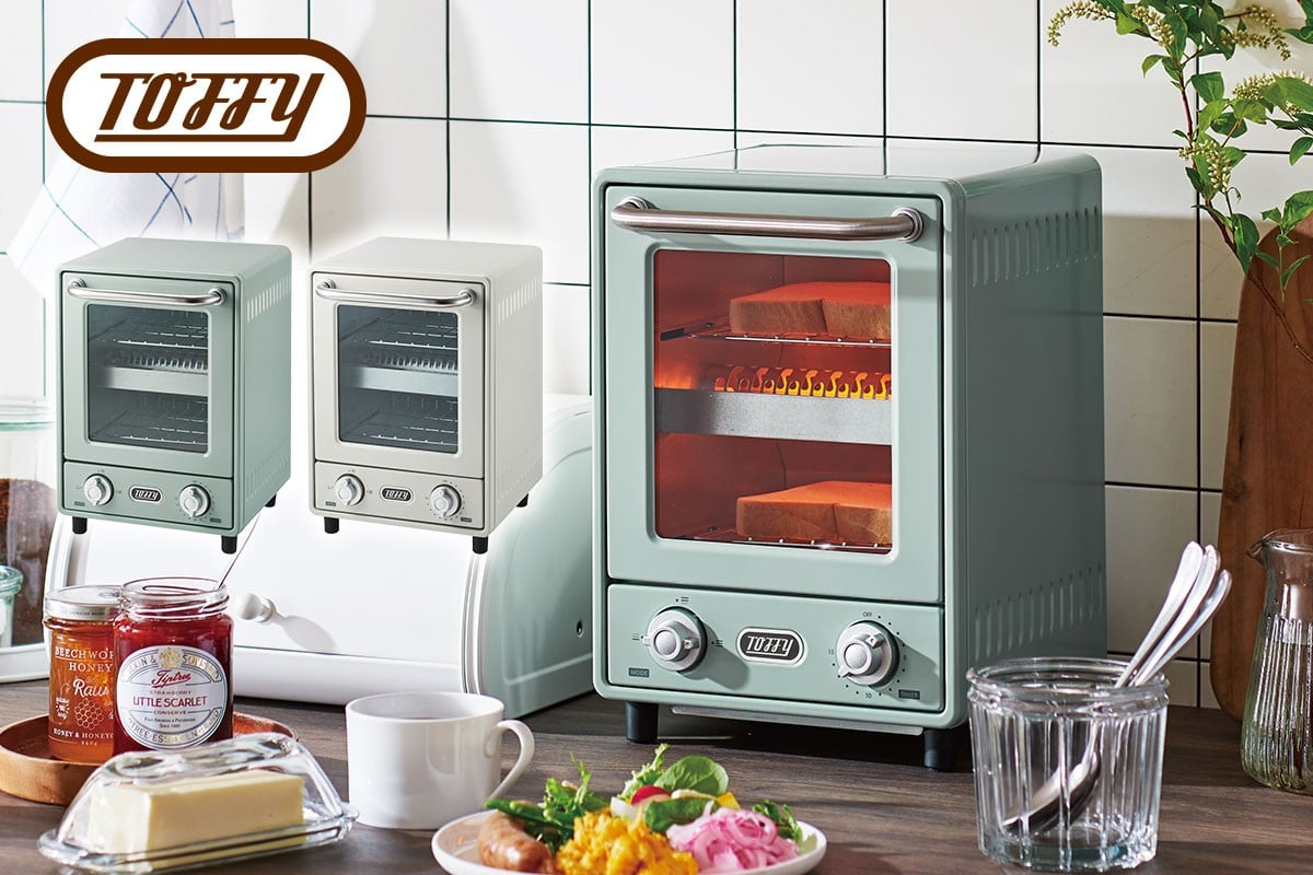 
                  【カラーが選べる】Toffy　オーブントースターK-TS4 【 Toffy トースター 2段式 省スペース スリム 火力切替 同時調理 レトロ 】
                