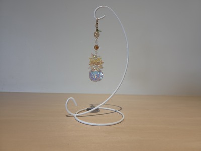 サンキャッチャー（ブランデー） 北海道 池田町 いけだワイン城 オリジナル クリスタル インテリア 窓飾り 天然石 クリスタル アクセサリー ギフト