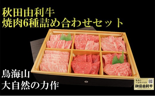 
秋田由利牛 焼肉6種詰め合わせセット
