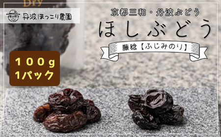 京都三和・丹波ぶどう＜藤稔＞ほしぶどう（ドライ）　100g　1パック ぶどう ぶどう ぶどう ブドウ ブドウ ブドウ