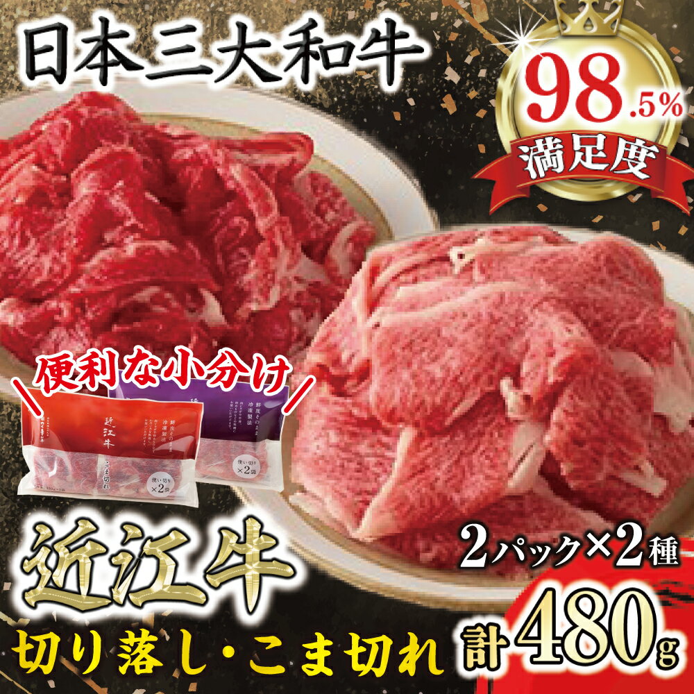 【ふるさと納税】【カネ吉山本】近江牛切り落し・こま切れミニパック 牛肉 国産 ブランド牛 冷凍