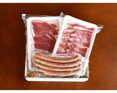 【えりも短角牛】焼肉セット【er007-004】 えりも 短角牛 カルビ 200g ヘルシー ウデ 200g ソーセージ 4本 150g 希少 品種 赤身 ヘルシー 国産 北海道産 焼き肉 やきにく 