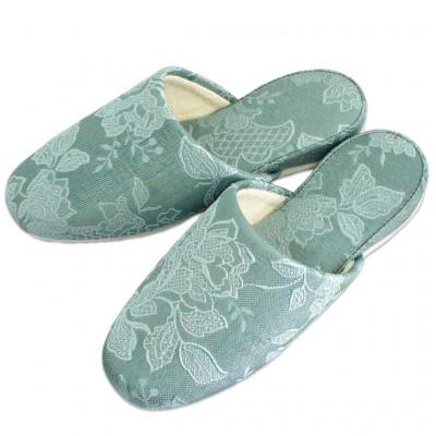 ふるさと納税 宮城県 ガーデニア吊込スリッパ Gサイズ 男女兼用 グリーン