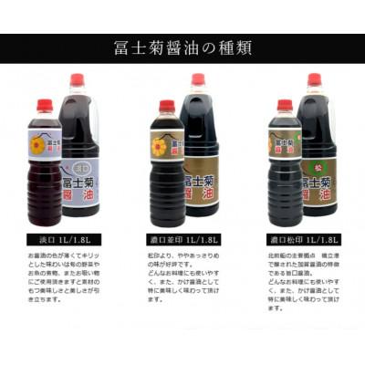 ふるさと納税 加賀市 【加賀醤油】冨士菊醤油 濃口(こいくち) 寿 　1000ml×15本(1ケース) |  | 01