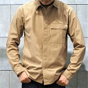 【ふるさと納税】青森市の縫製工場が縫い上げる逸品!宇宙心地シャツ　ニットサテントリコット　ベージュ　Lサイズ【1098536】