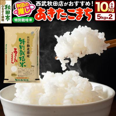 ふるさと納税 秋田市 秋田県産【特別栽培米】あきたこまち 10kg(5kg×2袋)白米 精米|15_ssa-030501