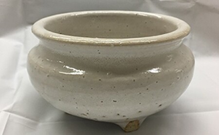 萩焼 8代佳炎作 白萩香炉