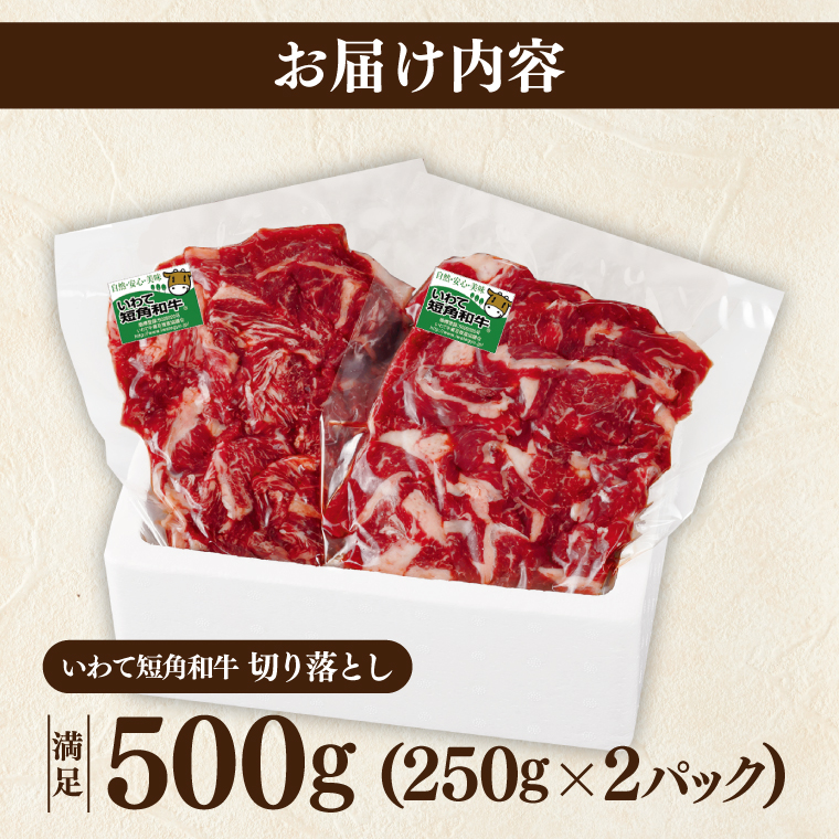 ＼9ヶ月連続 定期便／ 切り落とし 赤身 肉 牛肉 いわて 短角和牛 500g (総計 4500g) 小分けパック 真空冷凍 | 牛肉 肉 赤身 短角 和牛 国産牛 ブランド牛 切り落し 大容量 牛丼 肉じゃが 煮込み 煮物 小分け 真空パック 数量限定 (AB118)