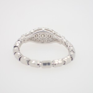 ジュエリー産地甲府　PT950ストレッチダイヤリング ダイヤ0.30ct　69416　M