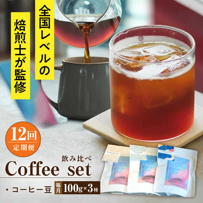 【ふるさと納税】【全12回定期便】スペシャルティコーヒー定期便 毎月100g×3種 / コーヒー 飲み比べ 詰合せ / 大村市 / 株式会社大村湾商事[ACBG009]