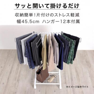 ふるさと納税 三条市 棚付きスラックスハンガー12本掛 ホワイト [川口工器] 【035S024】 |  | 01