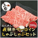 【ふるさと納税】うしの家特製お試し飛騨牛しゃぶしゃぶセット　200g【配送不可地域：離島】【1364560】