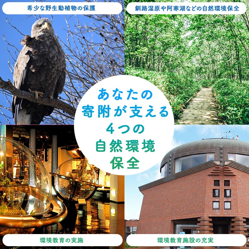 あなたの寄附が自然を守る、未来へつなぐ　釧路湿原等自然環境保全支援 【返礼品なし】30000円  shizen03