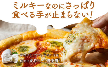 牧成舎 自家製モッツァレラを贅沢に使ったマルゲリータピザ 直径24cm ピザ2枚セット [Q1682]