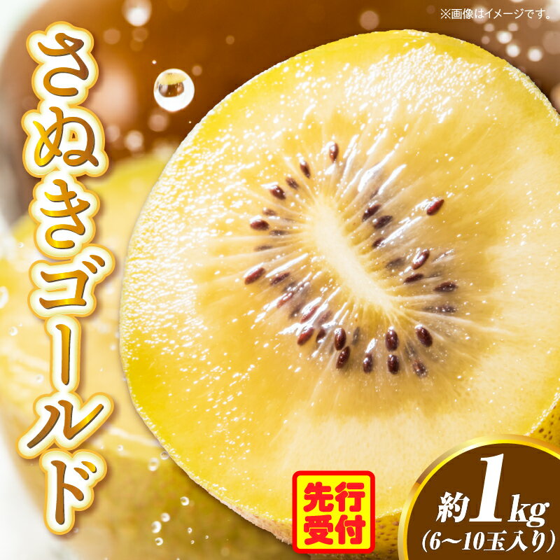 【ふるさと納税】香川県オリジナルキウイフルーツ「さぬきゴールド」約1kg（6－10玉）【香川県共通返礼品】果物 フルーツ 青果 青果物 キウイ さぬきゴールド デザート 果実 贈答 贈り物 ギフト 甘い 追熟 ジューシー 糖度が高い 季節のフルーツ 旬 おすすめ 香川県 三木町