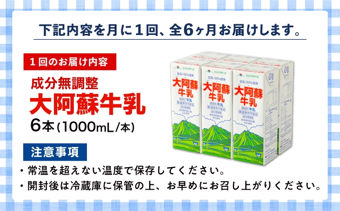 阿蘇 熊本 乳牛 生乳 牛乳 無調整 自然 らくのう 成分無調整牛乳 ミルク カルシウム 常温保存 長期保存 送料無料