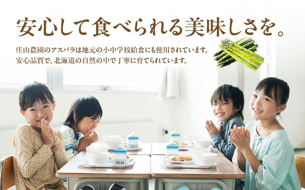 【2026年6月下旬頃より順次発送】北海道厚沢部町産 グリーンアスパラ L～2L混合 約1.3kg ASG046