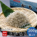 【ふるさと納税】 上 かちり ちりめん 500g 減塩 冷凍 新鮮 ちりめんじゃこ ( ふるさと納税 しらす ふるさと納税しらす ふるさと納税 ちりめん ふるさと納税 ちりめんじゃこ ふるさと納税 じゃこ ふるさと納税 かちり カネ成 ) 愛知県 南知多町 【配送不可地域：離島】