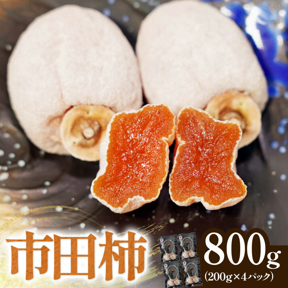【ふるさと納税】南信州産 市田柿 約800g（200g×4袋）　※2026年12月中旬～発送開始予定※　干し柿 柿 ドライフルーツ フルーツ 果物 長野県 長野県産